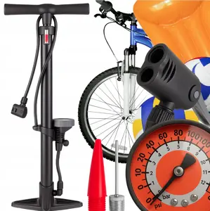 Bicycle and Car Floor Pump Extralink with Pressure Gauge — model EX.29638