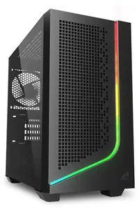 PC case Sharkoon J1000 ARGB mATX — mid-tower micro-ATX chassis with ARGB lighting