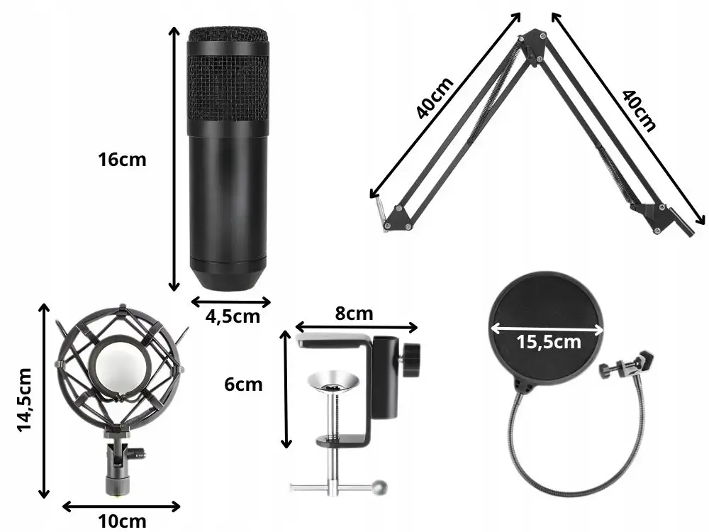 Fusion XLR студийный микрофон FSN-SMICSETXLR-BK Photo 3