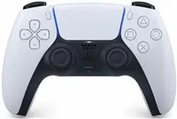 Gamepad Sony DualSense Wireless Controller V2 — Bluetooth/USB-C, Built-in Battery, Back/Clear/Menu/Options/Start/Turbo buttons, White, PS5