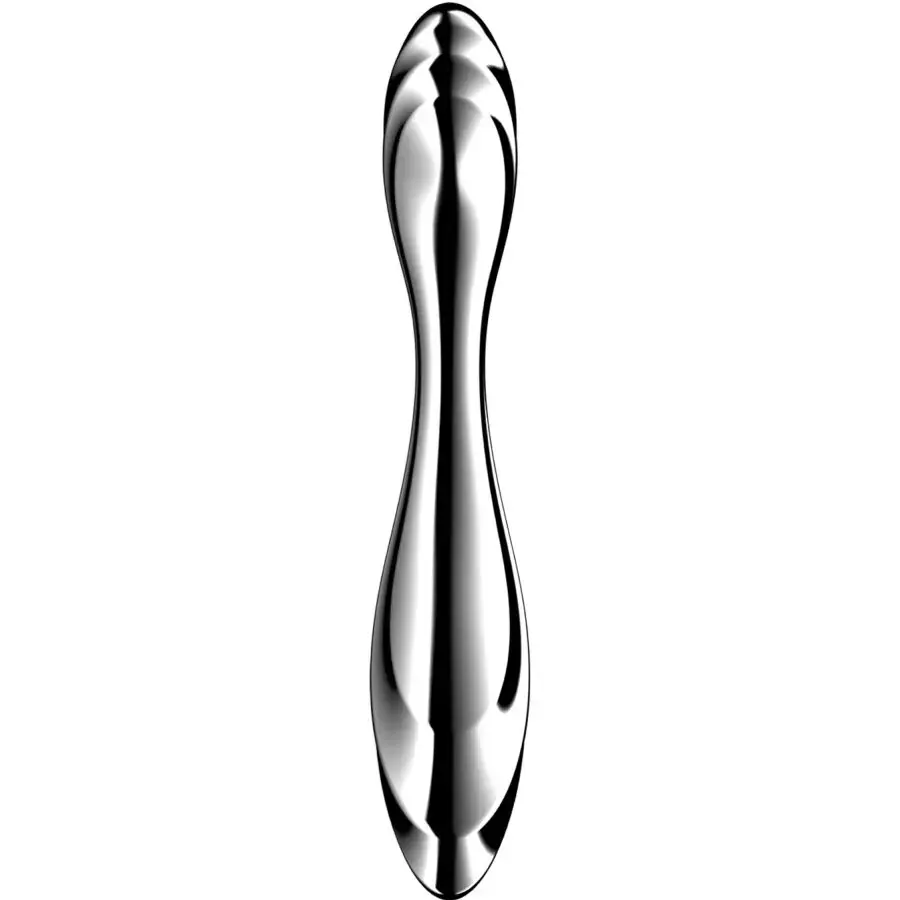 SATISFYER DILDO PURE GRAVITY 2 — двусторонний дилдо из стали Photo 2