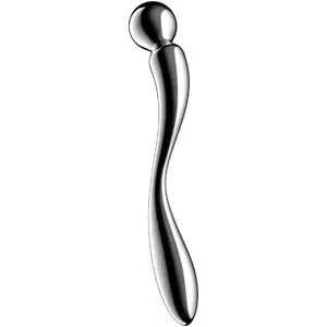 Double-Ended Stainless Steel Dildo SATISFYER DILDO Star Force 2 — metal, double-ended design