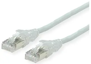 Secomp 10 m Cat6a S/FTP Grey Networking Cable with RJ-45 Connectors