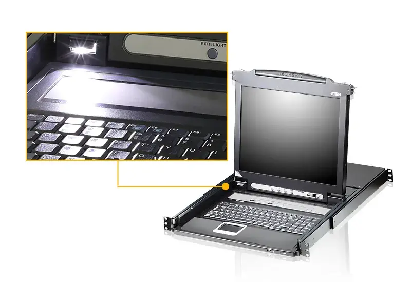 Secomp CL5708MW rack console 17.3" LCD Photo 3