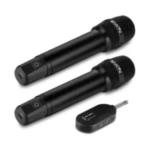 Bezvadu mikrofons SVEN MK-742 2,4 GHz, līdz 12 stundu akumulatora darbībai