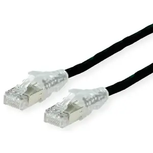 Networking cable Secomp 21.05.0525 Cat6a S/FTP (S‑STP) RJ-45–RJ-45 Black 2 m