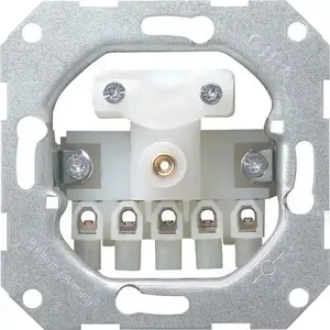 Electrical switch accessory Gira 040000, aluminium finish
