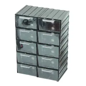 Portable tool organizer MEGA 35802 – compact toolbox for bits, hand tools and small parts