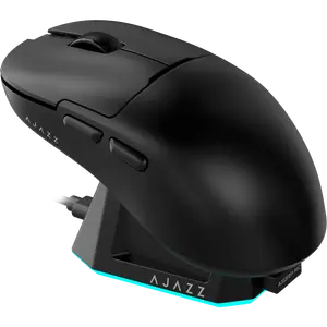 Wireless gaming mouse Ajazz AJ159P MC -3 Mod Black with Pixart 3311 sensor and charging dock