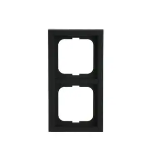Wall plate frame Busch-Jaeger 1722-885K, screwless thermoplastic, black, 80×151 mm, 11 mm thick