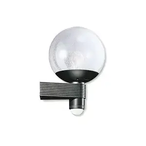 Āra sienas lampa Steinel L 400 S E27 — 1 spuldze, E27 pamatne, II klase, melna