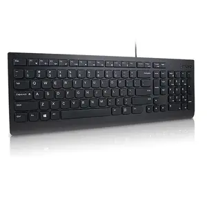Wired USB Full-size Keyboard Lenovo Essential — 107 keys, 1.8 m cable, Hungarian layout, Black