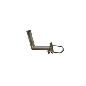 Antenna mast bracket WFmetal K20V1, galvanised zinc steel, angled support, 20 cm