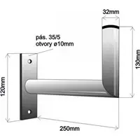 Sienas stiprinājums WFmetal K25I32 — 25 cm, Ø 3,2 mm Photo 3