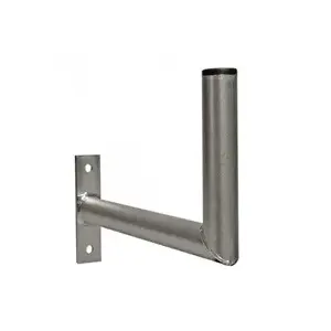 Wall antenna mount WFmetal K25I28, galvanized zinc, 25 cm straight bracket