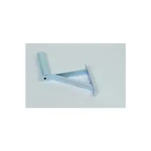 Wall antenna mount WFmetal KM200, galvanized zinc bracket with 19 cm arm and supporting brace