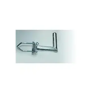 Кронштейн для антенны WFmetal K20V150Z для круглых мачт до 150 мм, оцинкованный, длина 20 см, с угловым хомутом