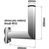 WFmetal K20B42Z balcony antenna mount 20 cm Photo 2