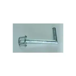 Кронштейн для антенны на балкон WFmetal DBHZ35Z, горячее цинкование, длина 35 см для квадратного перилa