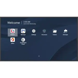 Viewsonic CDE7514-2C информационный дисплей Цифровая информационная плоская панель 190,5 cm (75") ЖК Wi-Fi 500 cd/m² 4K Ultra HD Черный Встроенный процессор Android 14 24/7