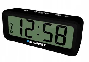 Электронный аксессуар BLAUPUNKT CL04BK — чёрные компактные часы с термометром, индикатором влажности, календарём, будильником, от AAA