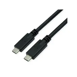 USB-C to USB-C cable ROLINE 11.02.9067 — USB 3.2 Gen 2 (10 Gbit/s), 7 m, Black