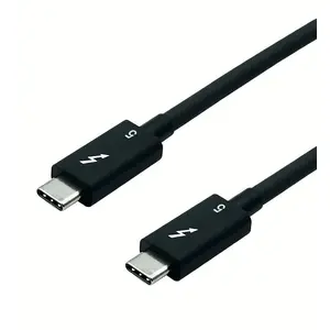 Thunderbolt cable ROLINE 11.02.9112 — 1 m, male-to-male, 80 Gbit/s, black