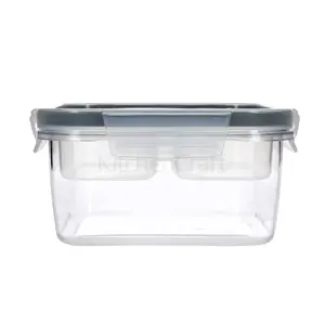 Pārtikas trauks Masterclass ECO SNAP ar nodalījumiem 800 ml, 15×15×7,5 cm, Tritan kopoliesters