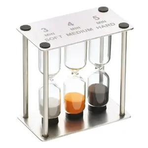 Triple Sand Timer Masterclass GB40KCMCTIM3 — mechanical kitchen timer, three-measure sand timers