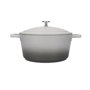 Saucepan Masterclass Grey Ombre 24 cm / 4 L with Lid, Cast Aluminium