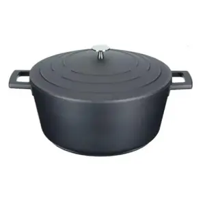 Saucepan with lid Masterclass 5 L, 28 cm, solid aluminium, black
