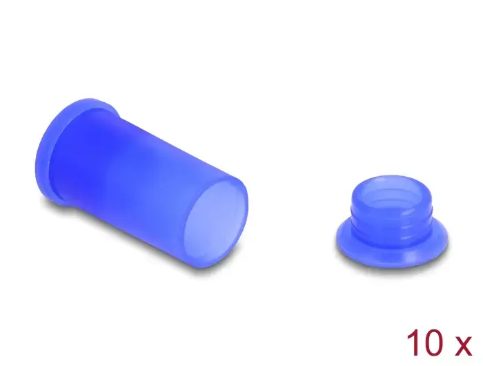 Port dust cover DELOCK 60672 DL4 silicone blue Photo 2