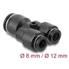 Pneumatic Y-connector DELOCK 2×8→1×12 mm Photo 2