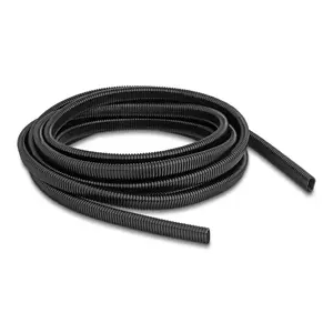 DELOCK plastmasas elastīgs ovāls kabeļu aizsargkanāls 13.6 x 6.3 mm, 5 m, melns