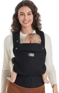 Bērnu gurnu sēdekļa nēsātājs Momcozy HC002 melns vidējs — ergonomisks gurnu sēdeklis zīdaiņiem un maziem bērniem