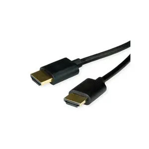 HDMI cable ROLINE 11.04.6016 — 1.5 m, HDMI Type A male–male, gold-plated contacts, black