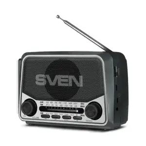 Portable radio speaker SVEN SRP-150 with FM/AM/SW, Bluetooth, grey