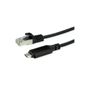 Network adapter ROLINE 12.02.1166 — USB Type-C to Ethernet 1000 Mbit/s, wired, black