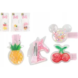 Hair Clips TEKA model 610770 — colorful girls' hair accessories, mixed set