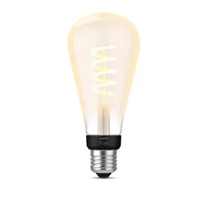 Smart LED bulb Philips Hue ST72 Edison E27, Bluetooth, 7 W, 72×164 mm