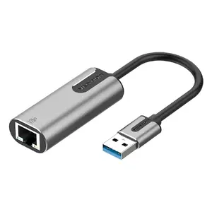 USB 3.0-A to Gigabit Ethernet Adapter Vention CEWHB, 1000 Mbps, 0.15 m, aluminium alloy, grey