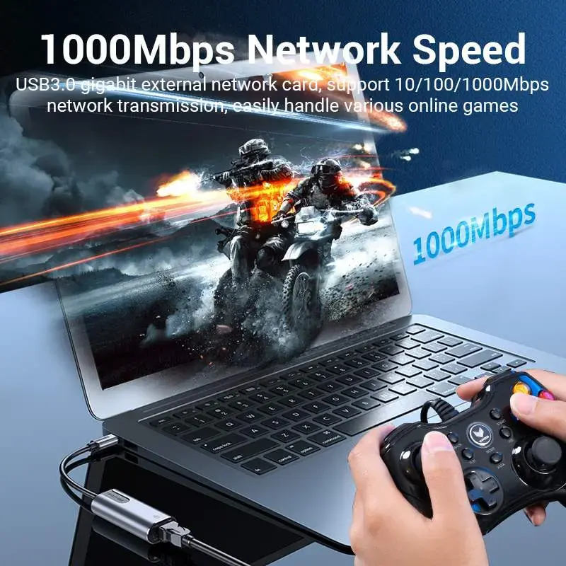Адаптер Vention CFNHB USB-C на Gigabit Ethernet Photo 4