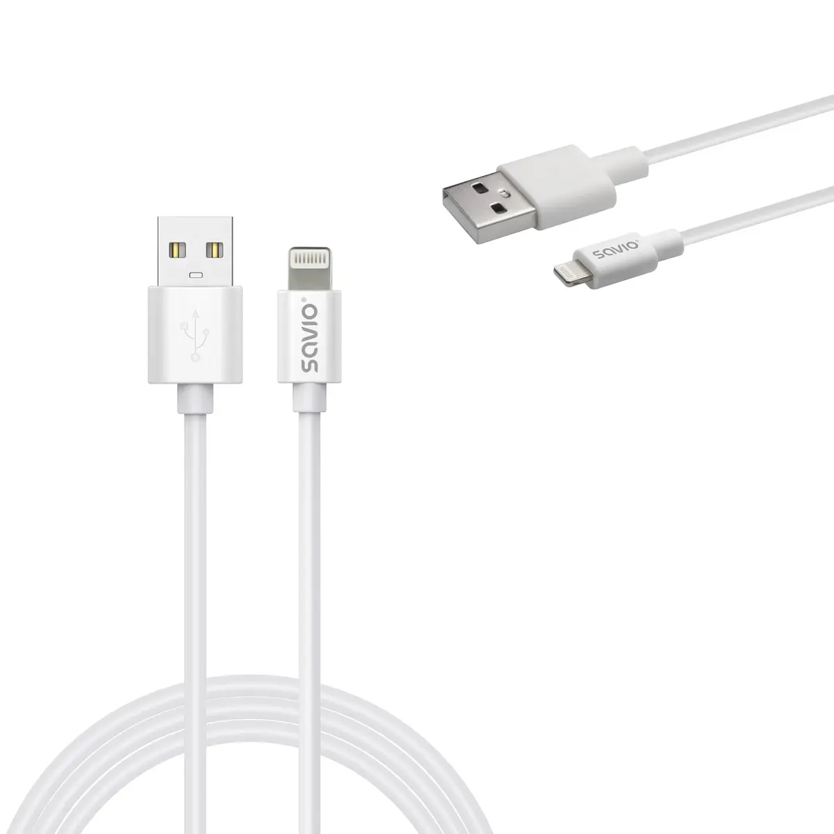 Кабель USB 2.0 SAVIO CL-193 — USB A на USB C/Lightning Photo 4