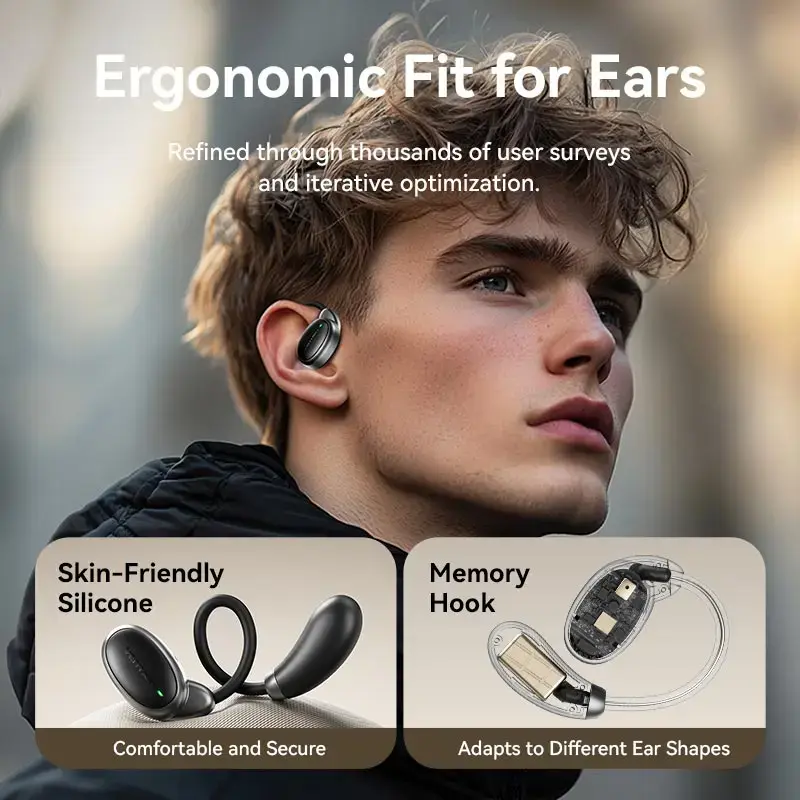 Vention NBSB0 Bezvadu Bluetooth 5.4 austiņas melnas Photo 4
