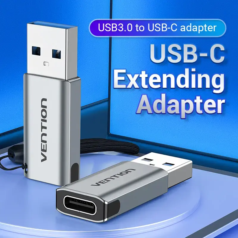 USB 3.0 Male to USB-C Female Adapter Vention CDPH0 Photo 2