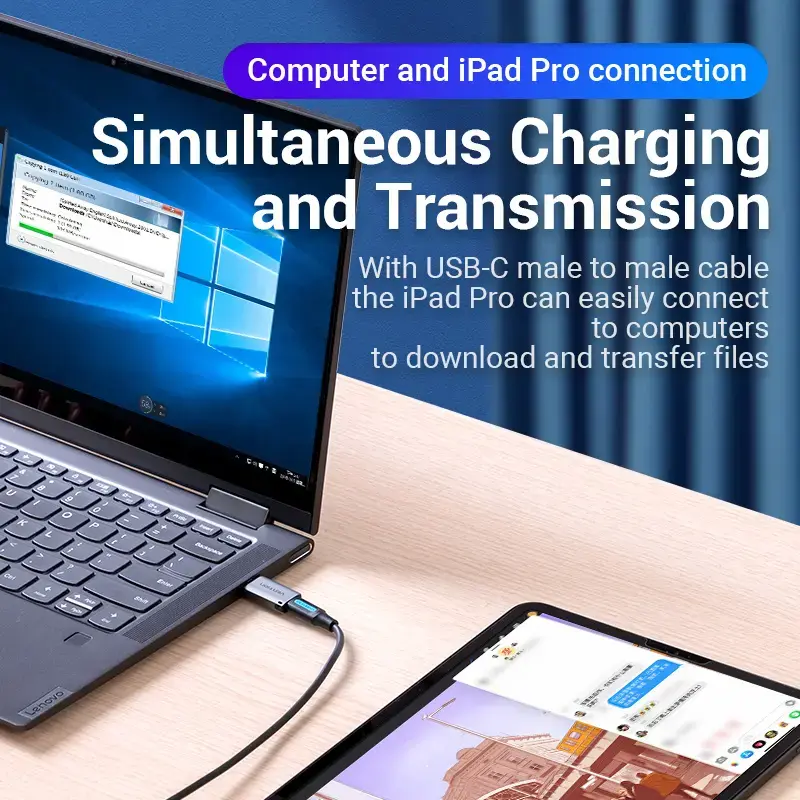 USB 3.0 Male to USB-C Female Adapter Vention CDPH0 Photo 6
