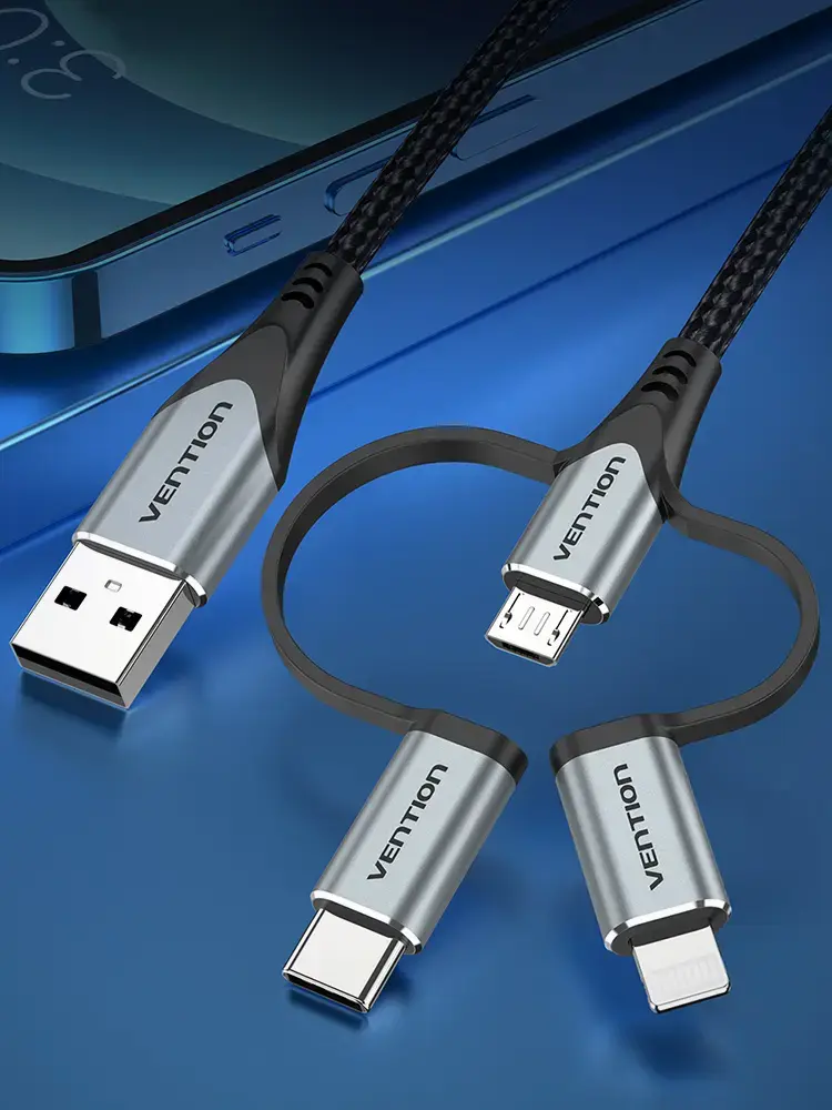 Vention USB 2.0 multi‑connector cable 1 m Photo 9