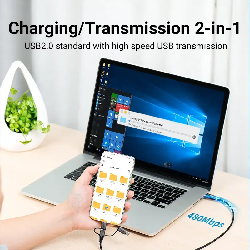 Vention USB 2.0 multi‑connector cable 1 m Photo 13
