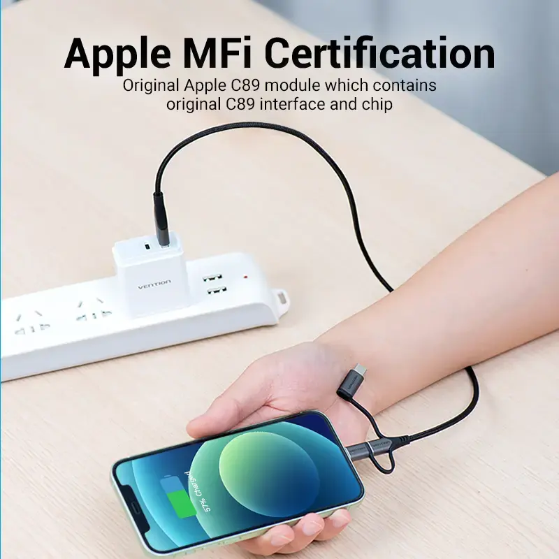 Vention USB 2.0 multi‑connector cable 1 m Photo 18
