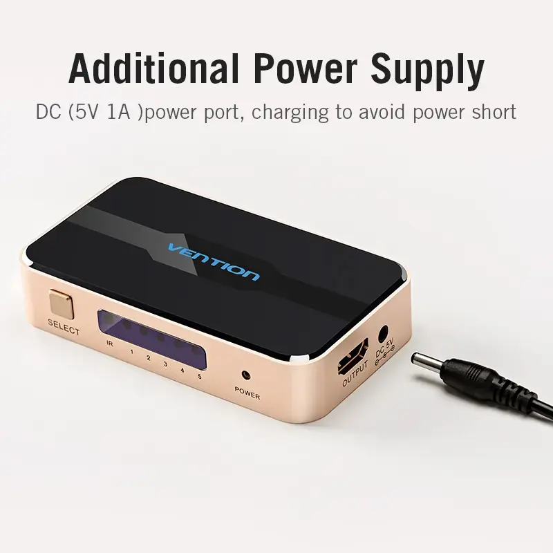 Vention HDMI switcher 5-in-1 to 1 Out ACDG0 Photo 7
